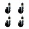 Service Caster 4'' SS Soft Rubber Wheel Swivel 1-7/8'' Expanding Stem Caster Set, 4PK SCC-SSEX20S414-SRS-178-4 - alternate 1